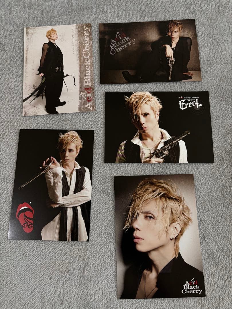 s*w様 Acid Black Cherry ポストカード ボールペン ビニール