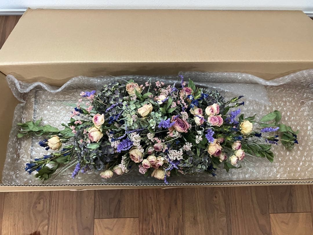 結婚式　メインテーブルフラワー　ドライフラワー　高砂　装飾　装花