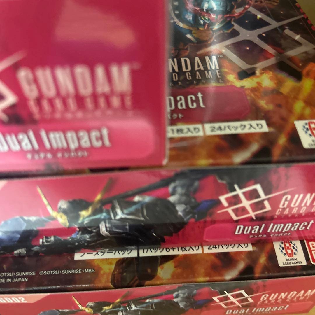 デュアルインパクト 新品未開封　5ボックスガンダムカードゲーム