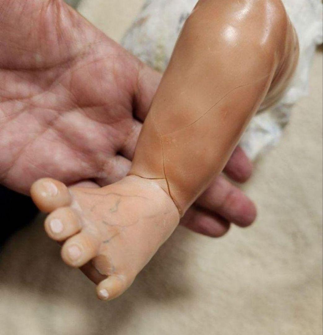 3日迄☆価格　リボーンドール　樹脂粘土ベビー　創作人形　アートドール(難あり)