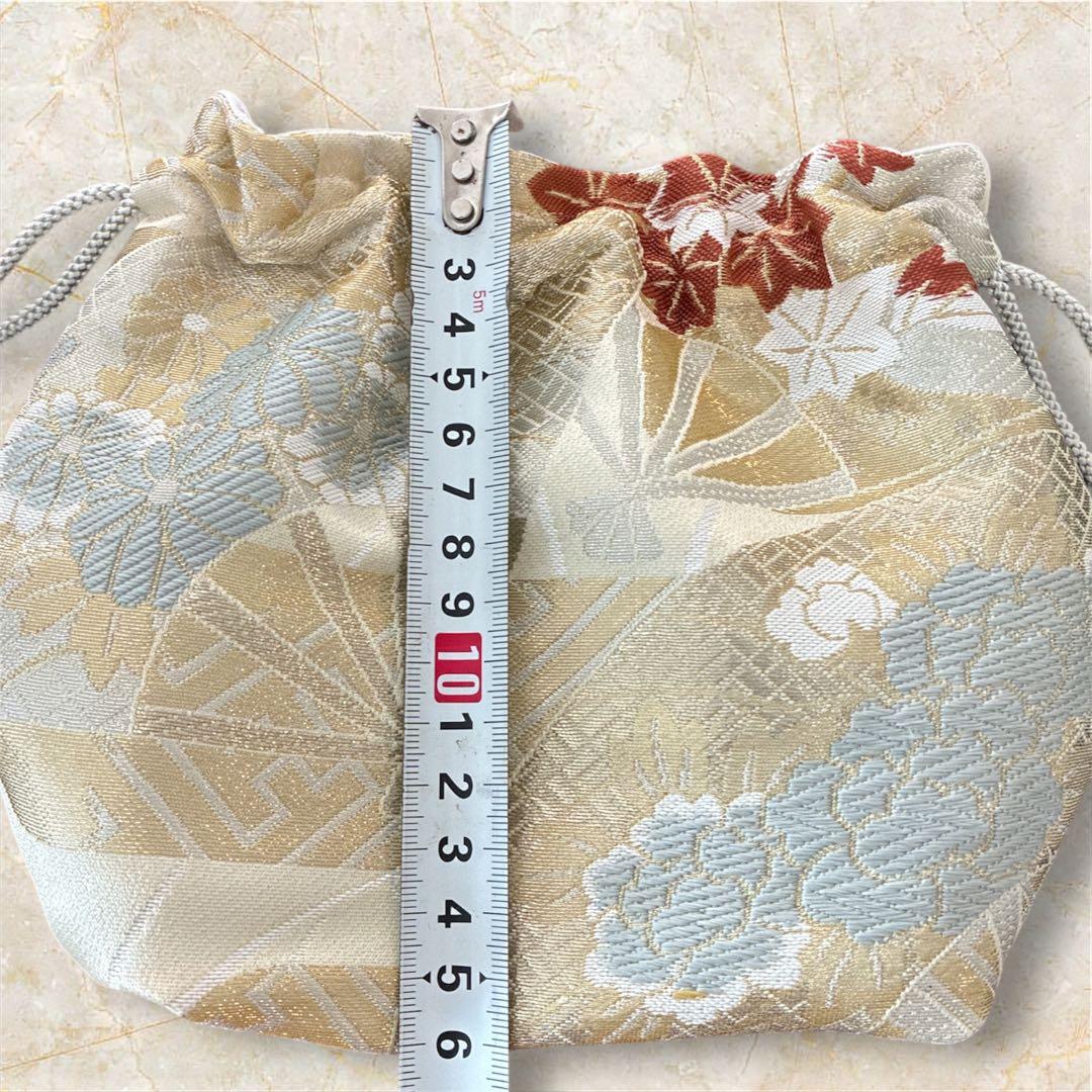 帯リメイク 巾着 小物入れ 和のギフトにもぴったり♪