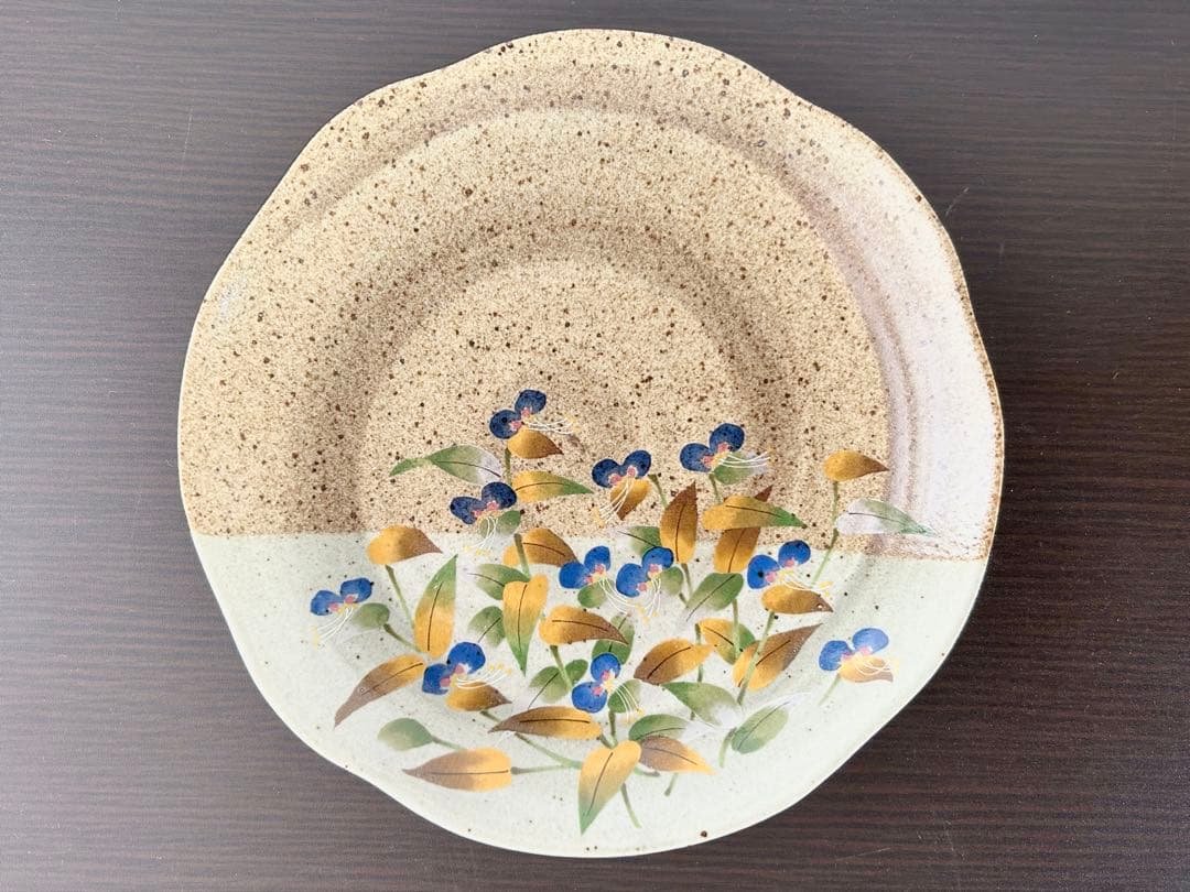 【高級】陶器 銘々皿 5種 花柄セット 和食器 小皿 落款入り