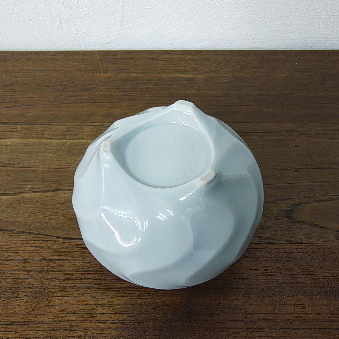 青白磁　渦文　三足　香炉　作家もの