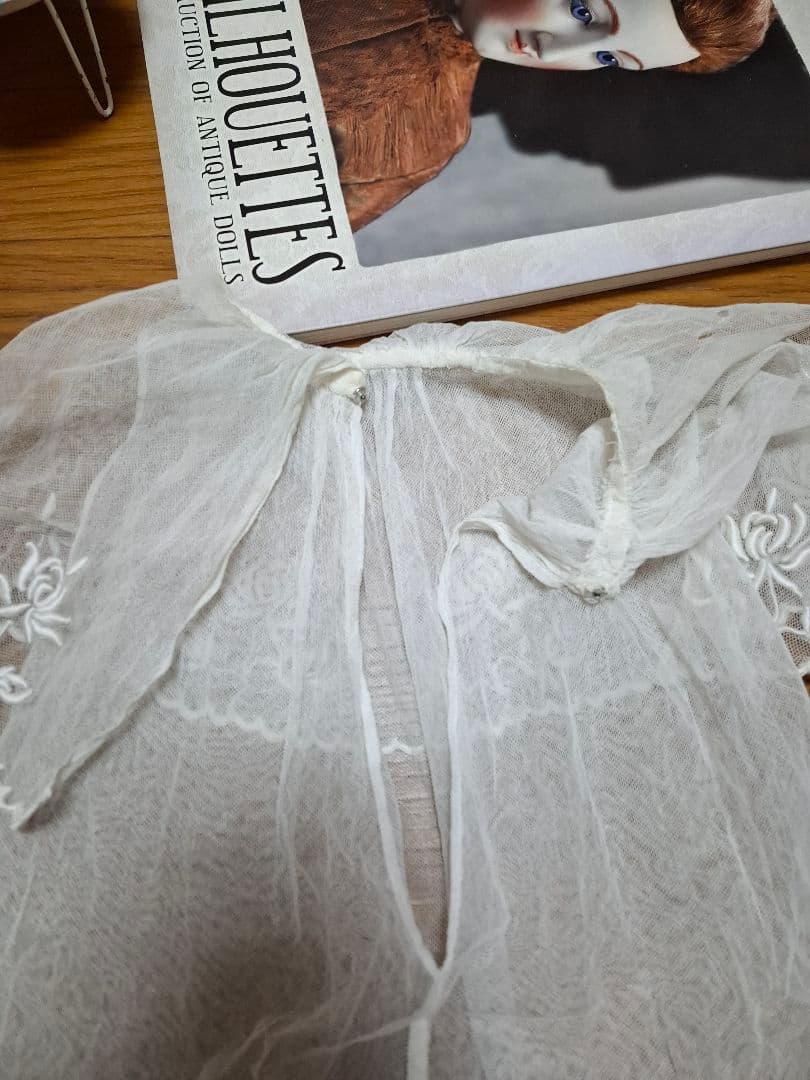 アンティークビスクドール★テディベア★ジュモー★ミニョネットチュールレースドレス