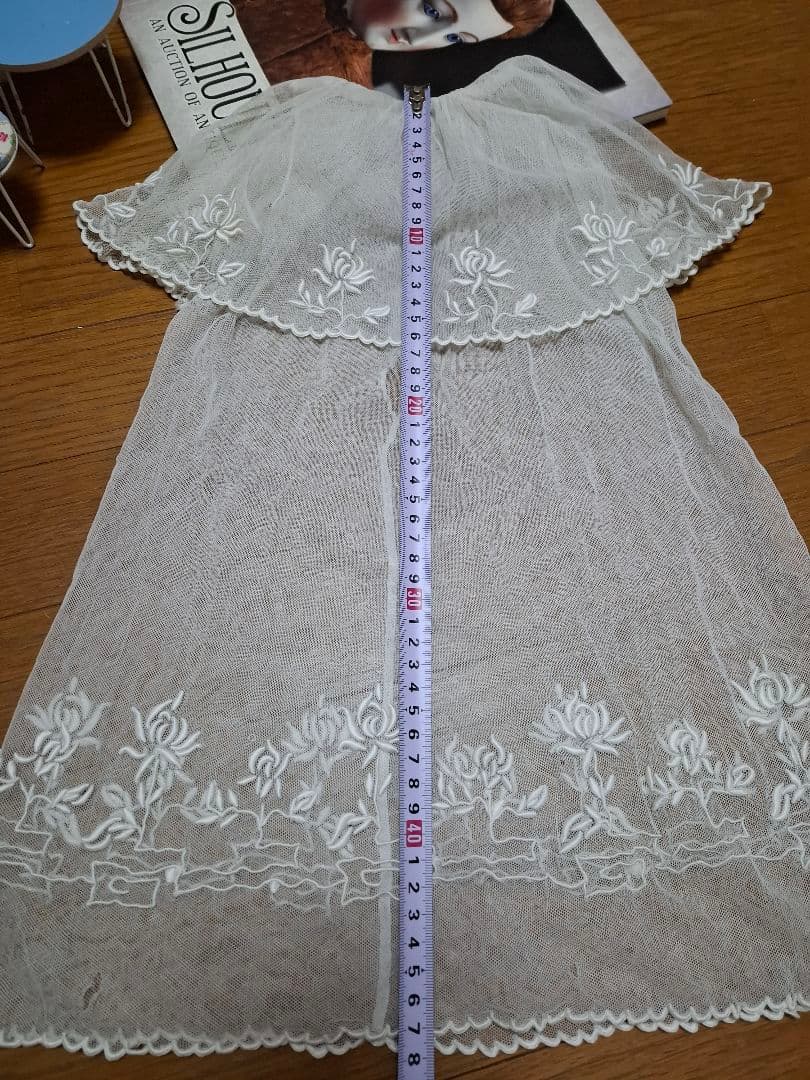 アンティークビスクドール★テディベア★ジュモー★ミニョネットチュールレースドレス