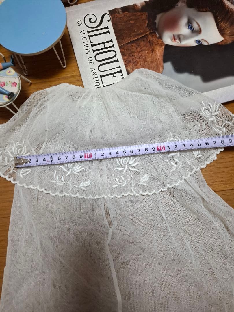 アンティークビスクドール★テディベア★ジュモー★ミニョネットチュールレースドレス