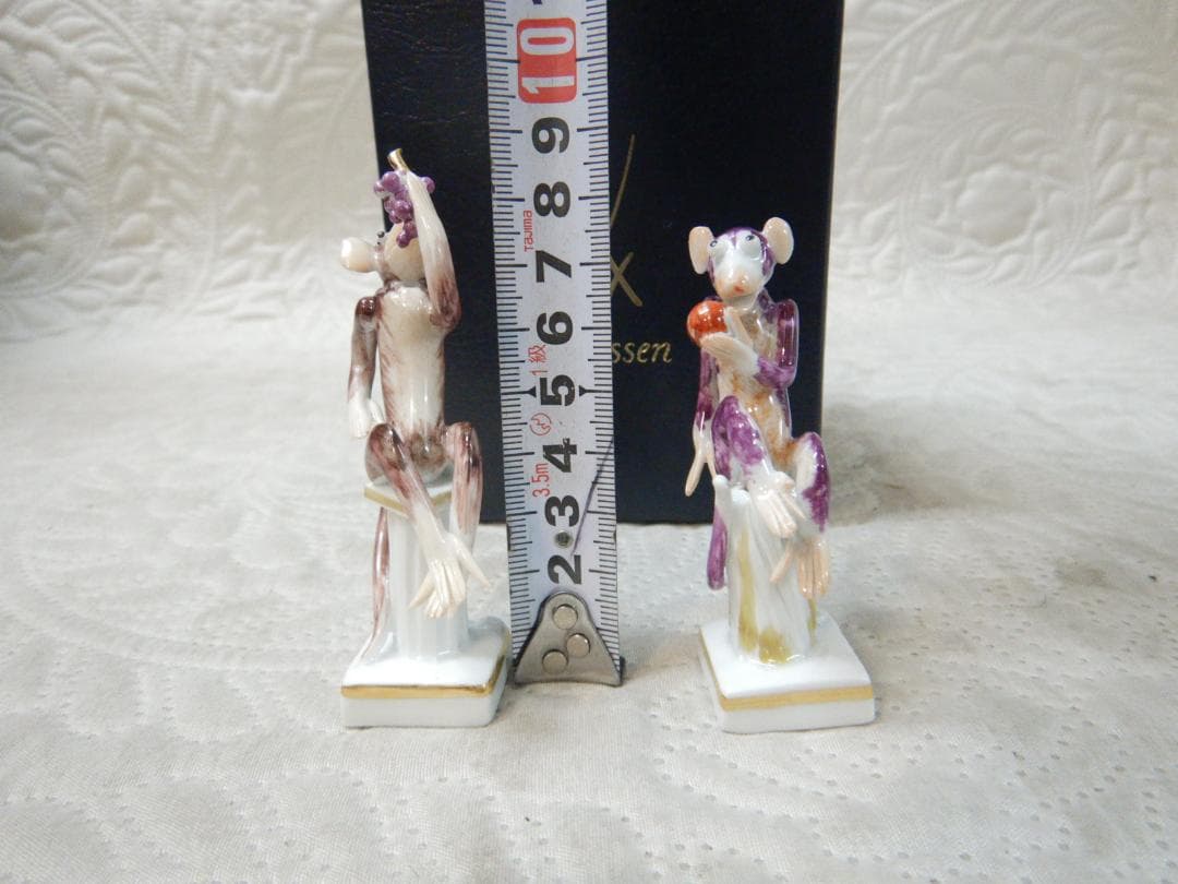 Meissen　マイセン　猿の置物　 2体セット
