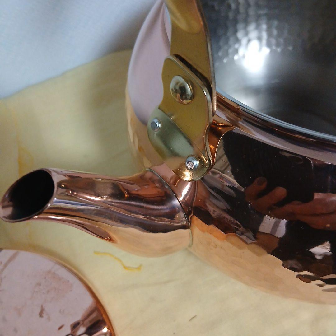 銅製鎚起薬缶 2.4L 新潟燕アサヒ