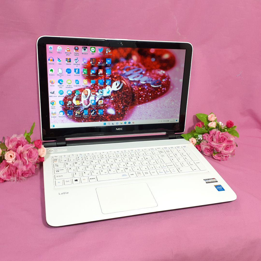 新Windows11/新品SSD256G/高速メモリ4GB/高年式/美品/NEC