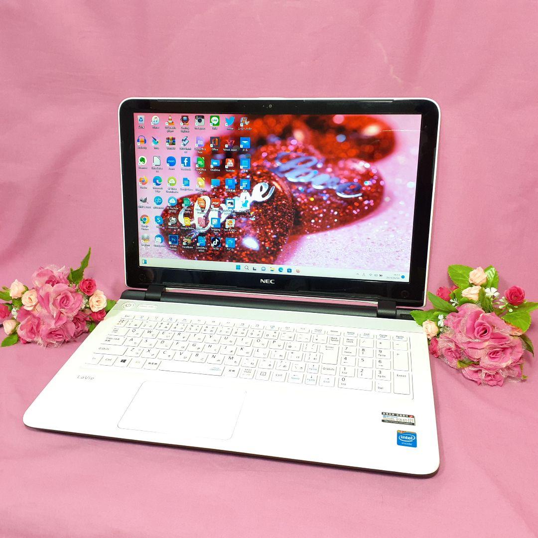 新Windows11/新品SSD256G/高速メモリ4GB/高年式/美品/NEC