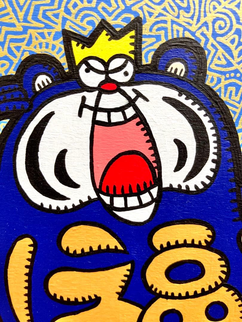 原画　だるま ポップアート キャラクター　絵画　アクリル画　現代アート