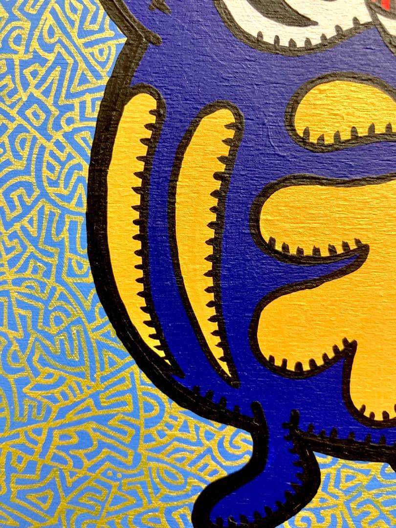 原画　だるま ポップアート キャラクター　絵画　アクリル画　現代アート
