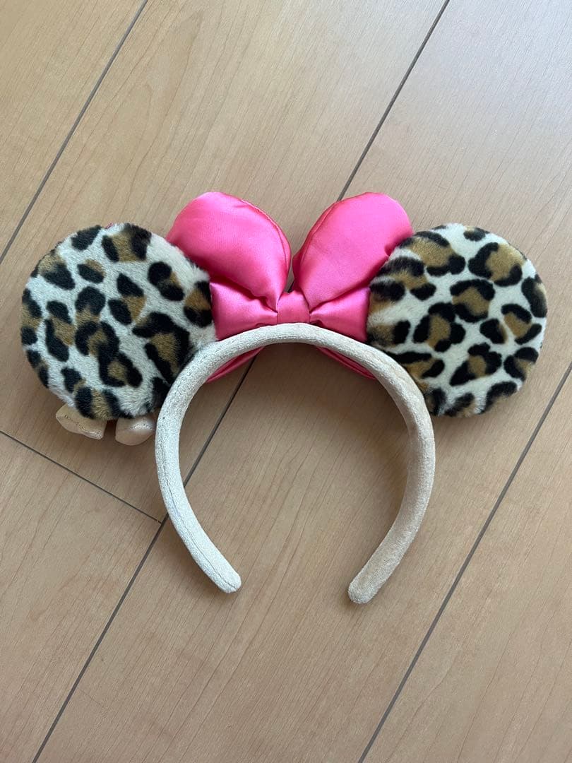 ミニーちゃん ヒョウ柄カチューシャ