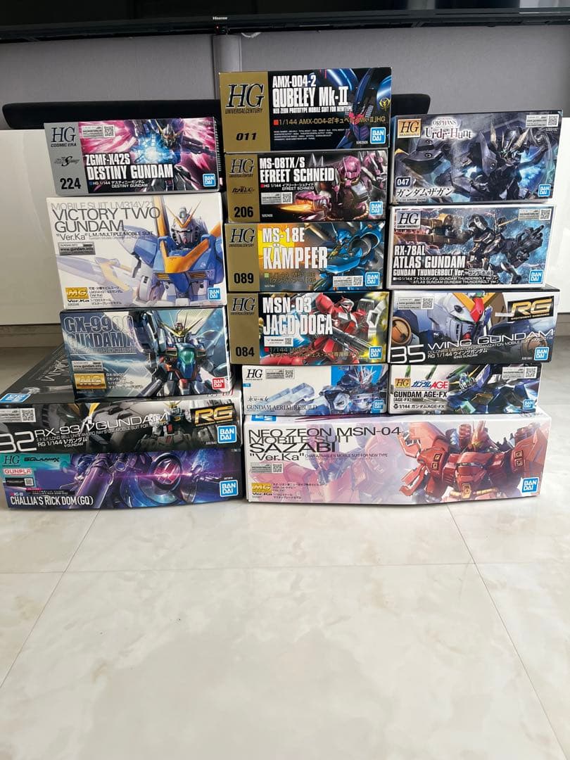 MG RG HG HGUC ガンプラまとめ　サザビー　νガンダム　ケンプファー
