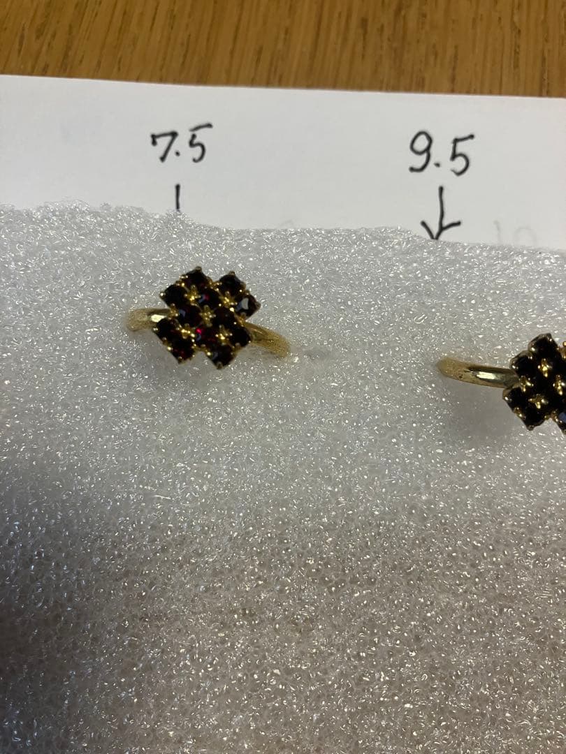 未使用リングセット 6.5 7.5 9.5