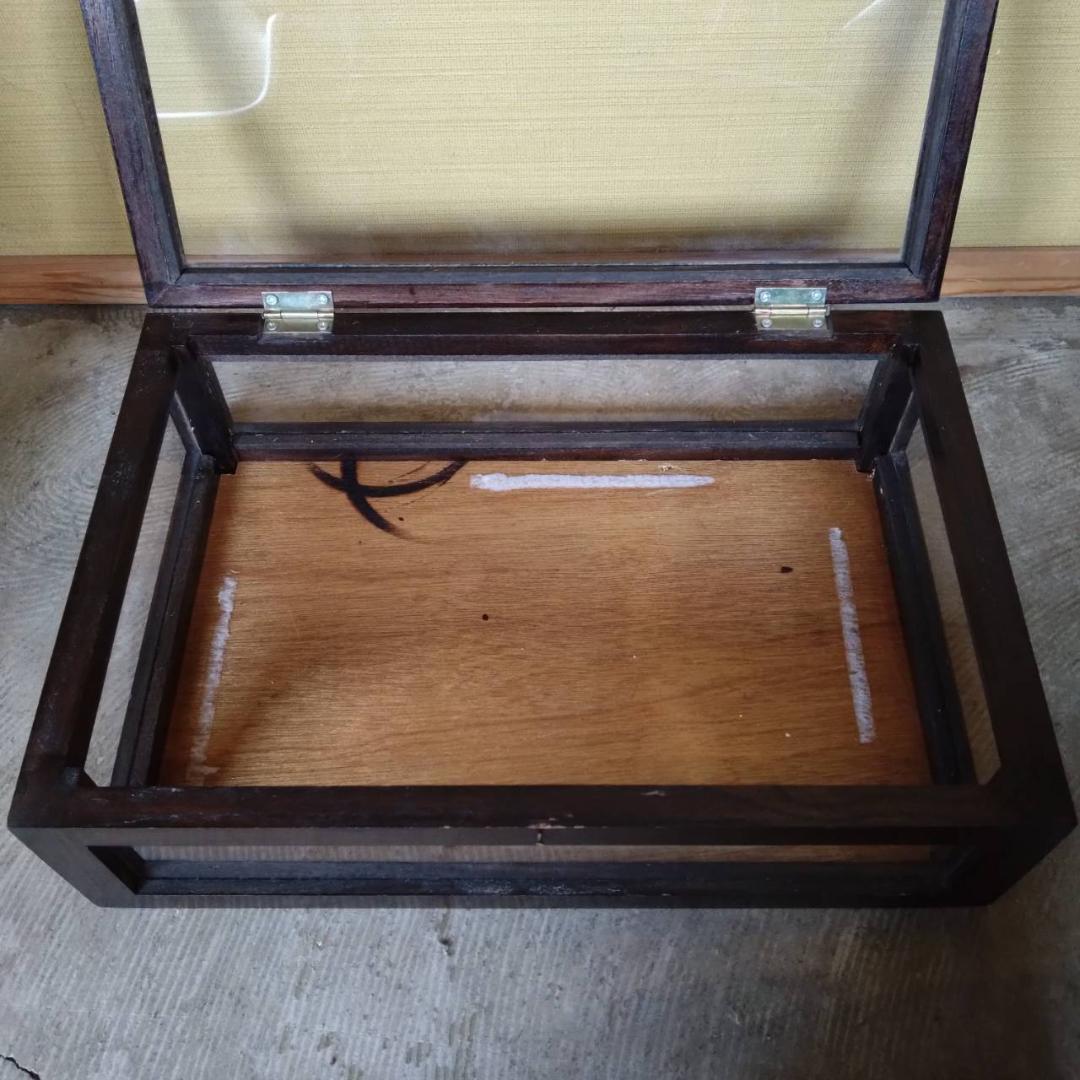 木枠　ガラスケース　アクセサリーケース