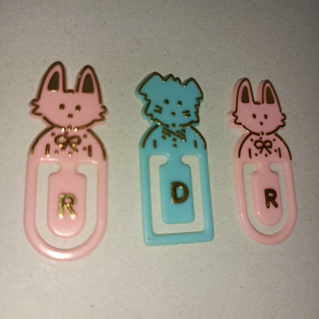 サンリオ　平成レトロ　パピーラブ　クリップ　 文具　文房具　うさぎ　いぬ　わんこ