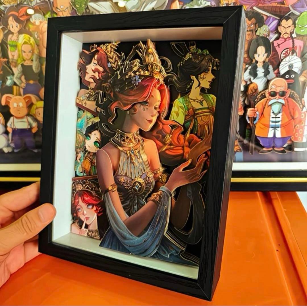 激レア 新品 第五人格 第5人格 漁師 グレイス 3Dアート絵 立体画 額縁付
