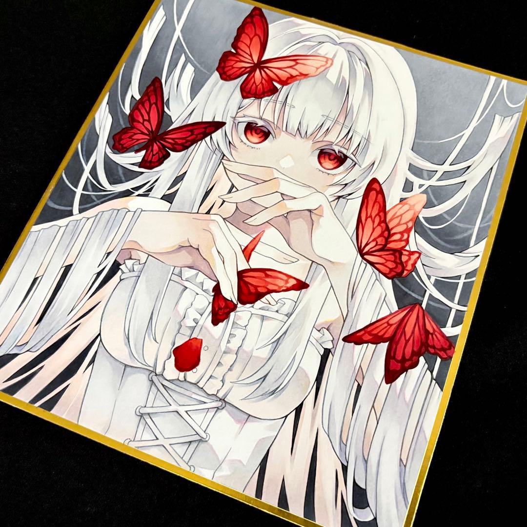 手描き オリジナル アナログイラスト【中色紙】