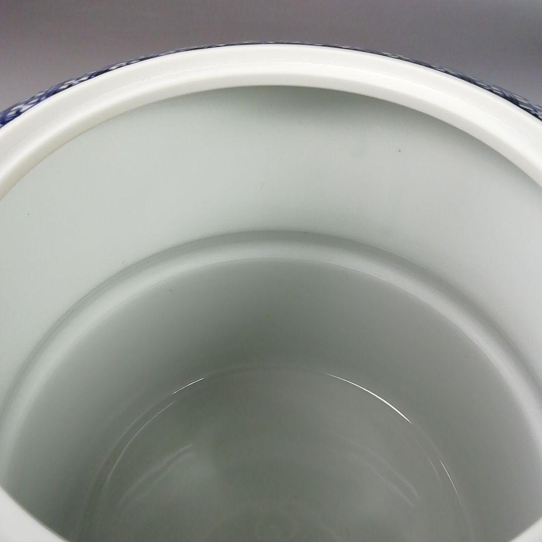 Ｗ３２９　水指　『色絵　鳳凰』『林秀峰 造』　共箱　茶道具