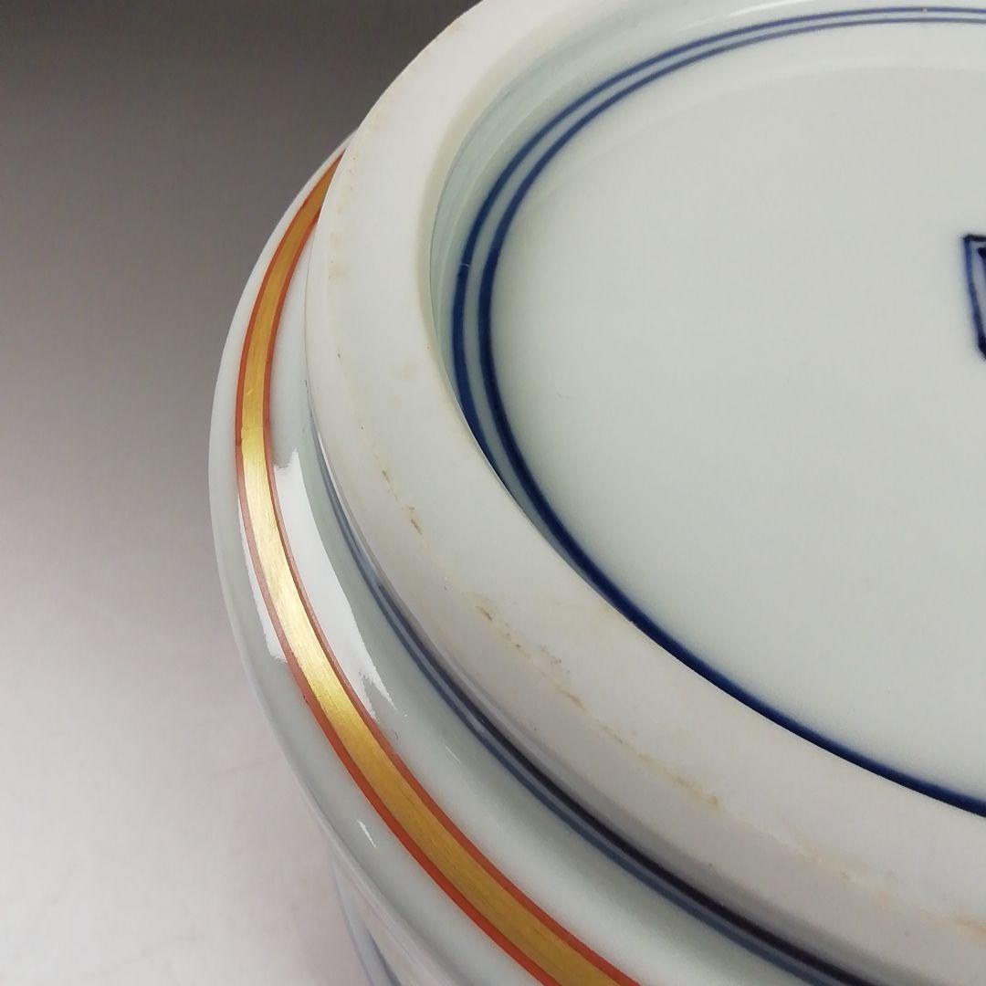 Ｗ３２９　水指　『色絵　鳳凰』『林秀峰 造』　共箱　茶道具