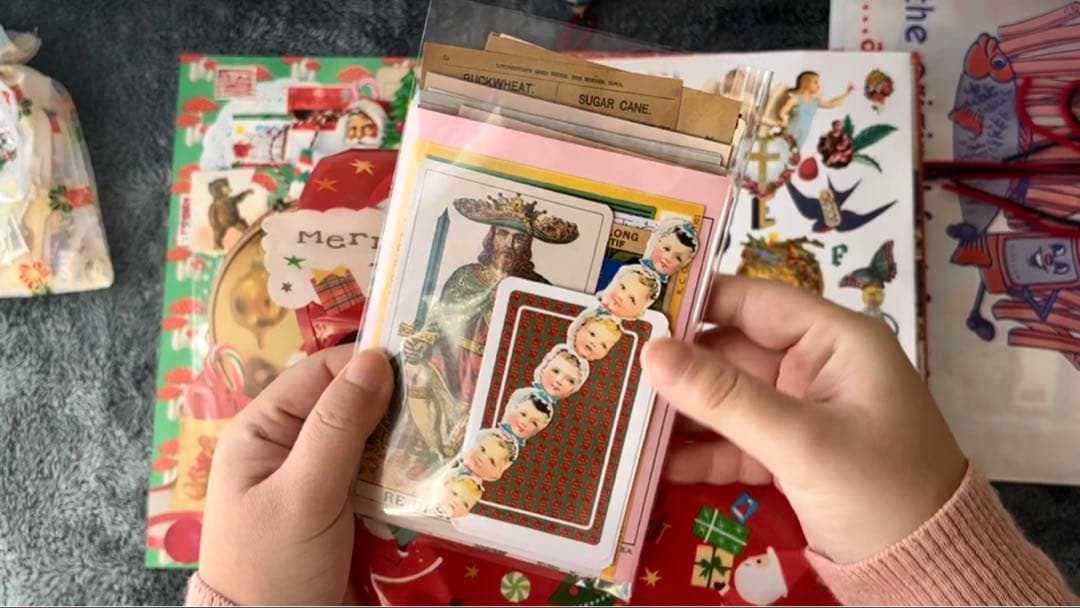 セール★【Candle】クリスマスおすそ分けファイル　ジャンクジャーナル