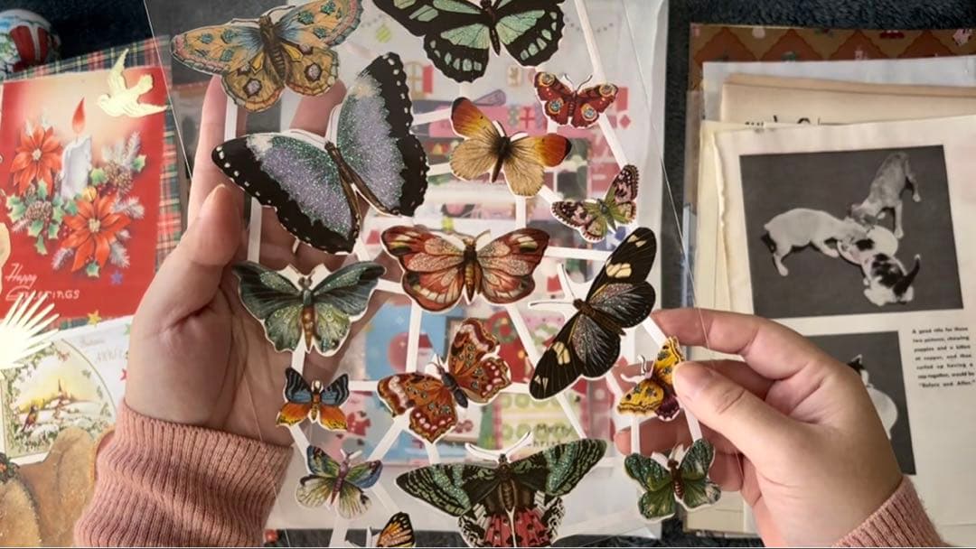 セール★【Candle】クリスマスおすそ分けファイル　ジャンクジャーナル