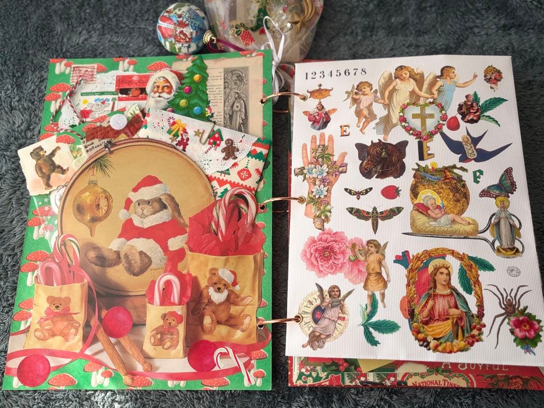セール★【Candle】クリスマスおすそ分けファイル　ジャンクジャーナル