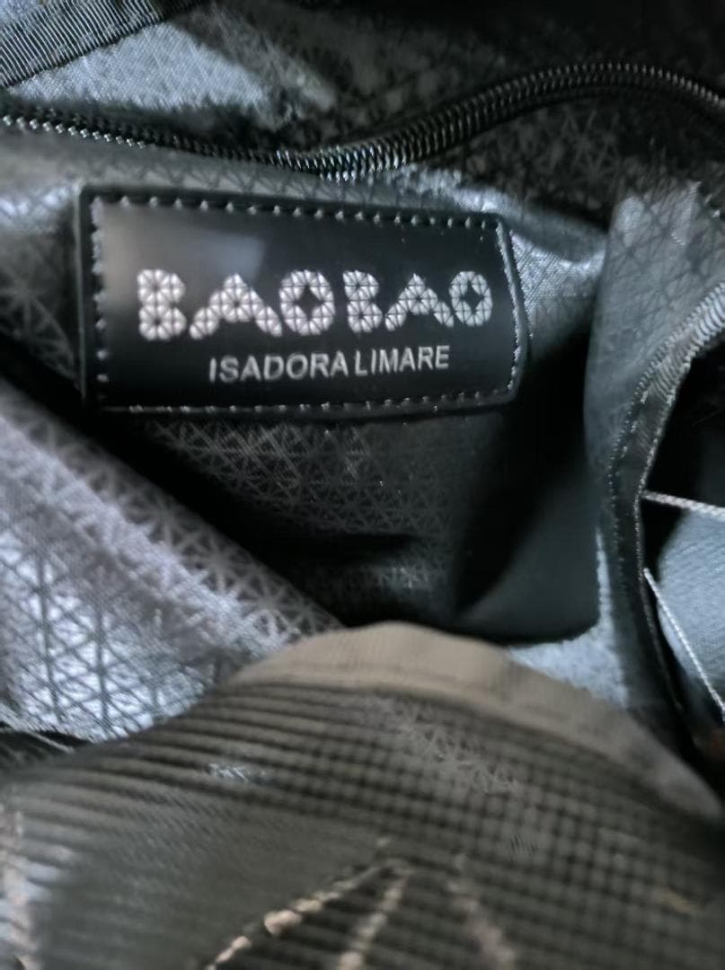 ISSEY MIYAKE BAOBAO シルバーグレー 6×6 ハンドバッグ