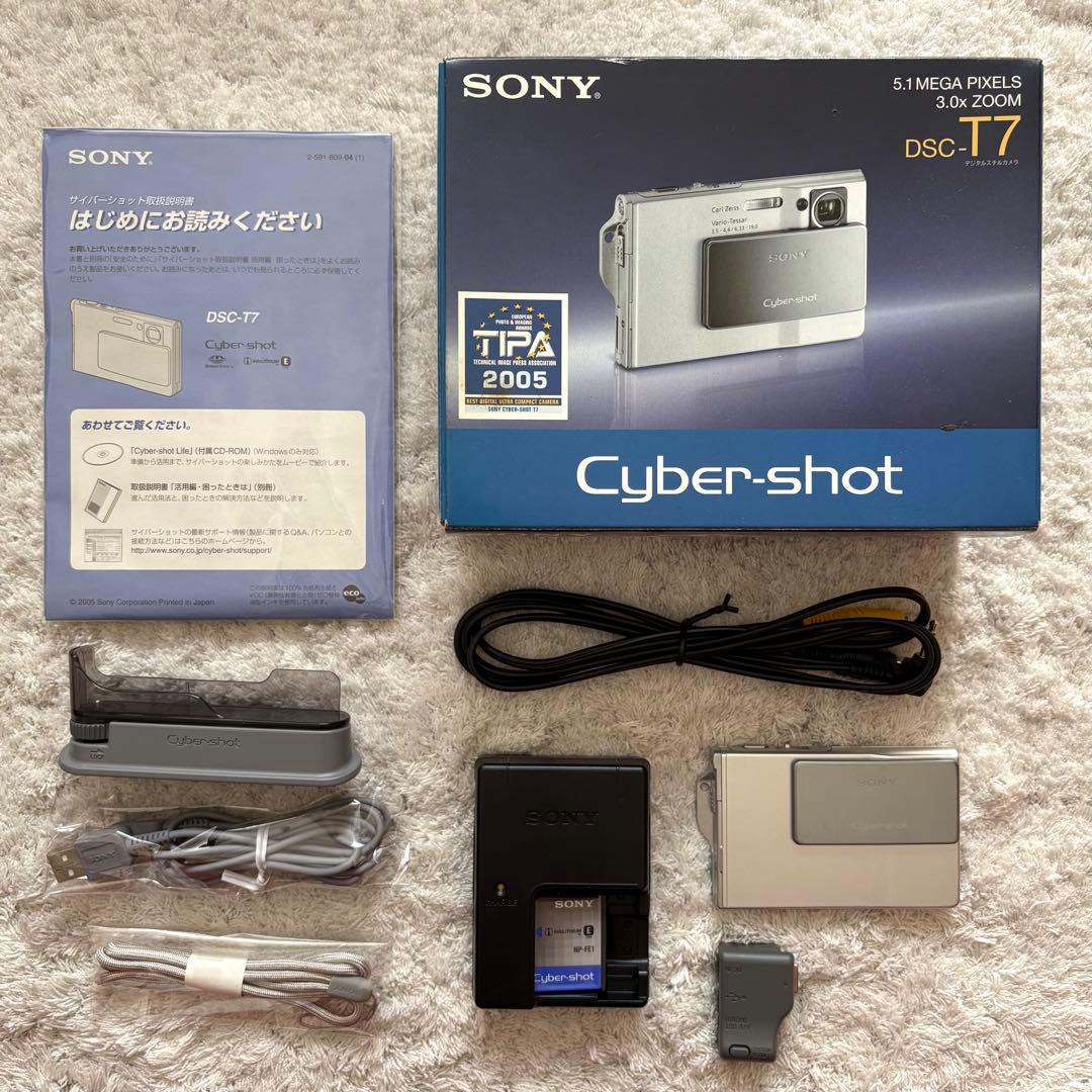 【動作確認済】SONY ソニー Cyber-Shot DSC-T7 レトロカメラ
