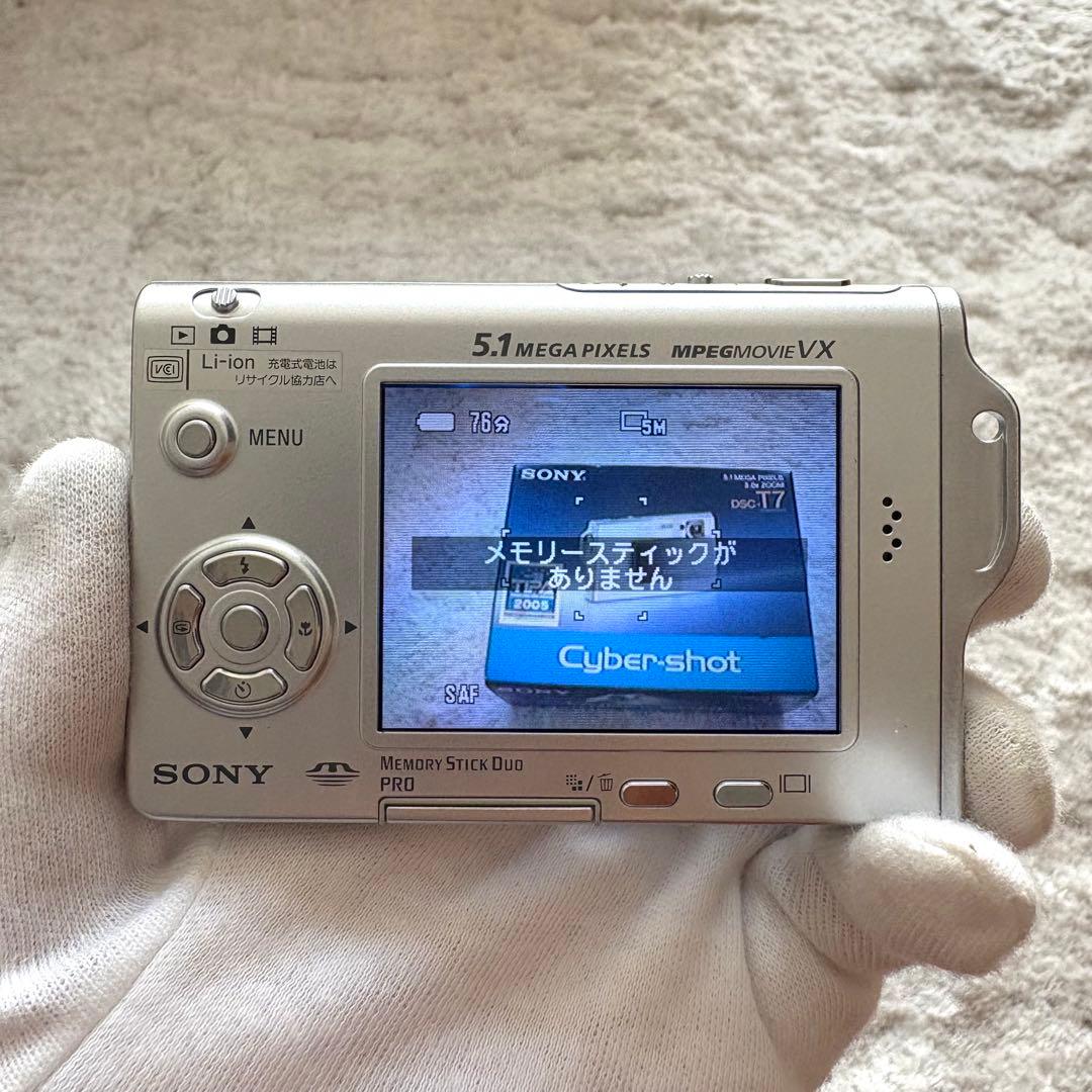 【動作確認済】SONY ソニー Cyber-Shot DSC-T7 レトロカメラ