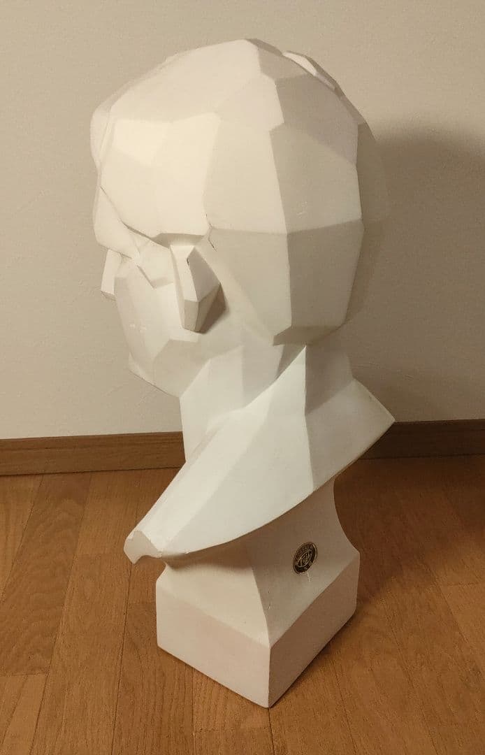 冨士石膏像 石膏像 アグリッパ 面取り 胸像 高さ60cm