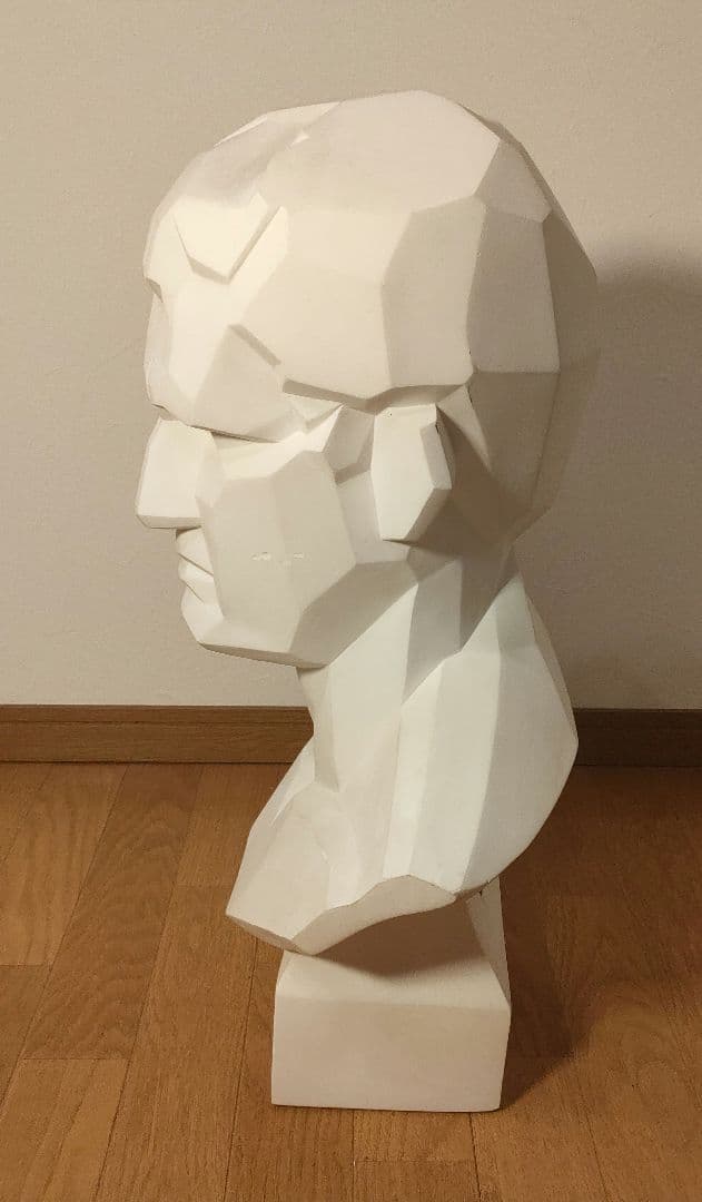 冨士石膏像 石膏像 アグリッパ 面取り 胸像 高さ60cm