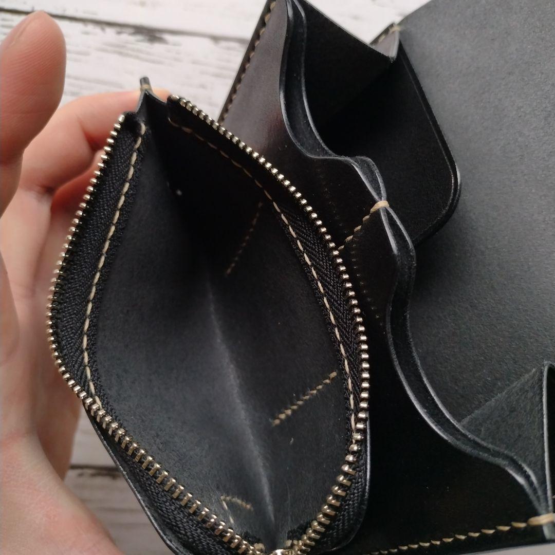 ミドルウォレット　財布　栃木レザー