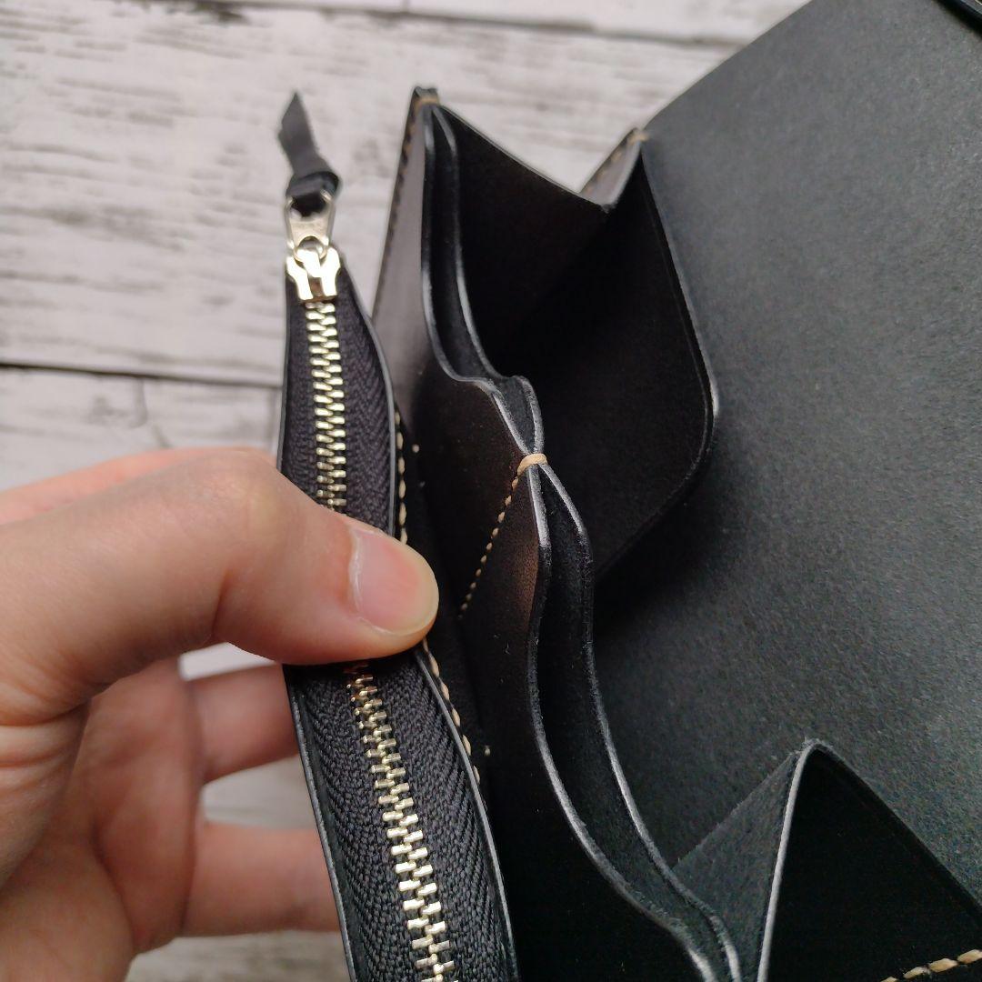 ミドルウォレット　財布　栃木レザー