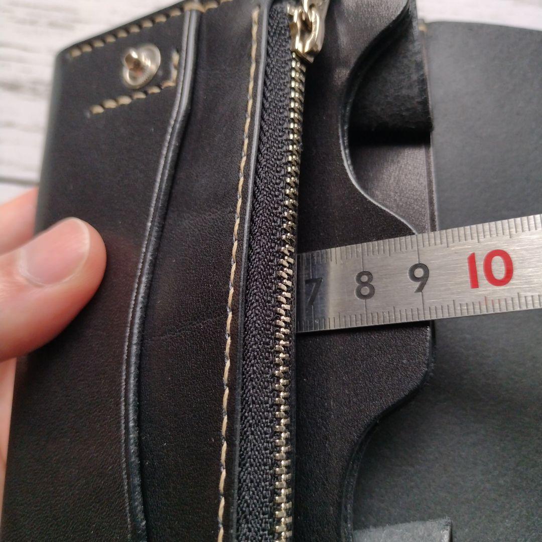 ミドルウォレット　財布　栃木レザー