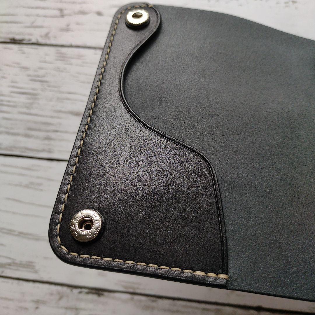 ミドルウォレット　財布　栃木レザー