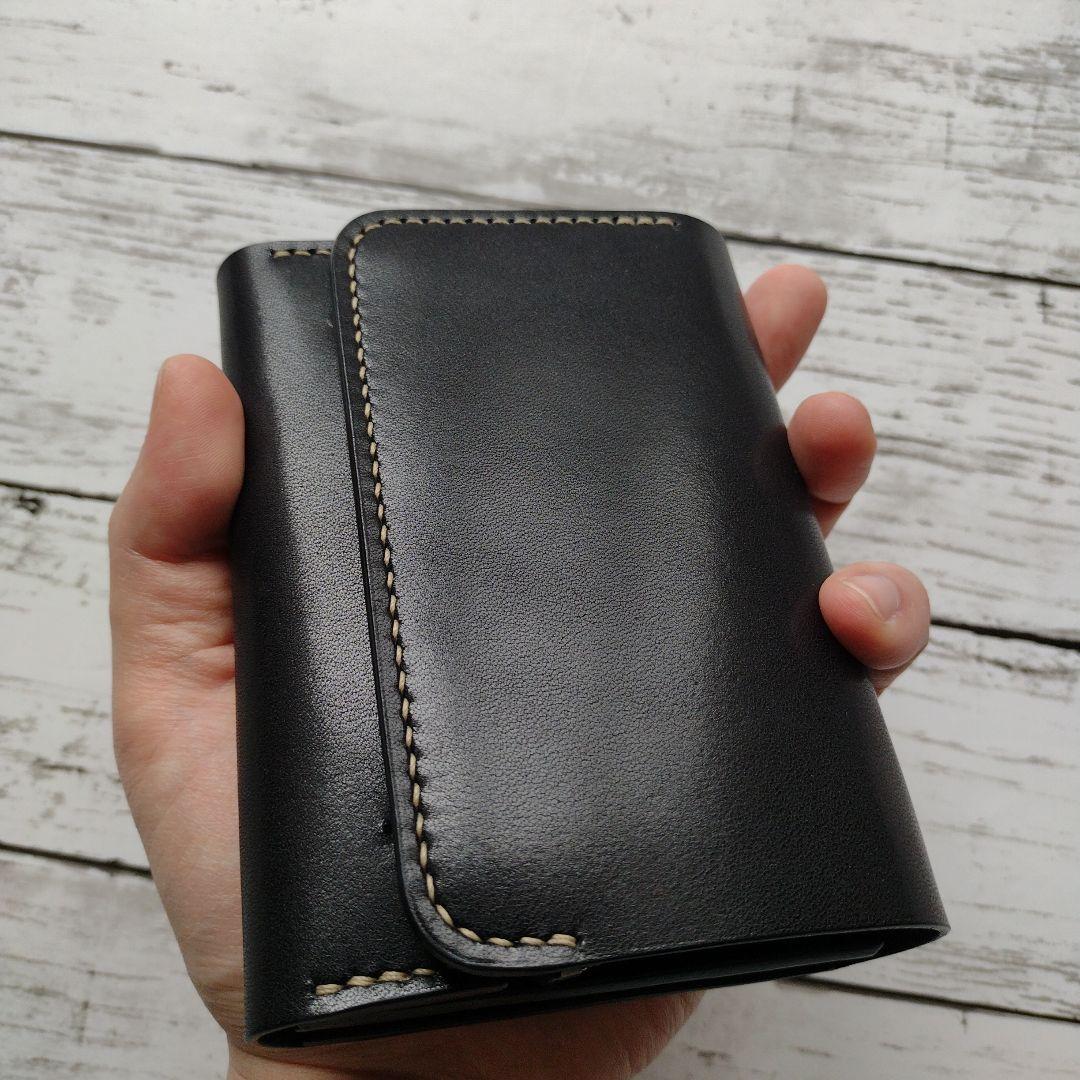 ミドルウォレット　財布　栃木レザー