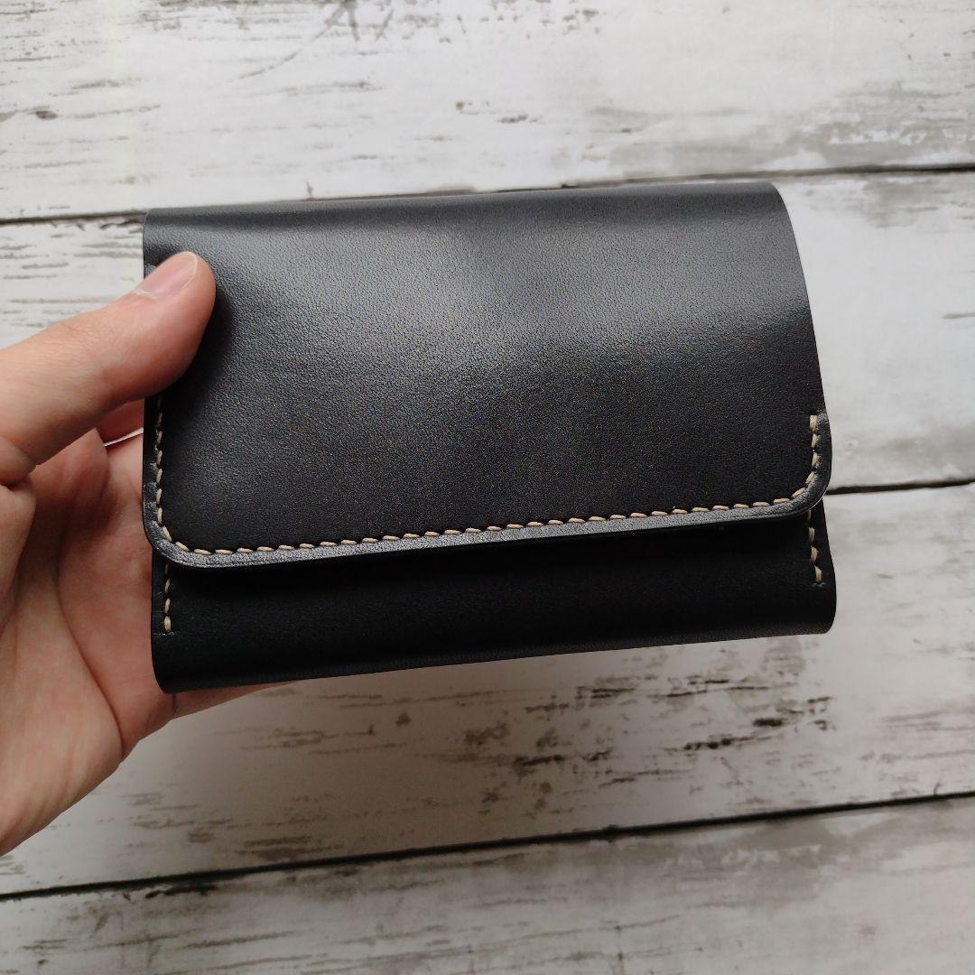 ミドルウォレット　財布　栃木レザー