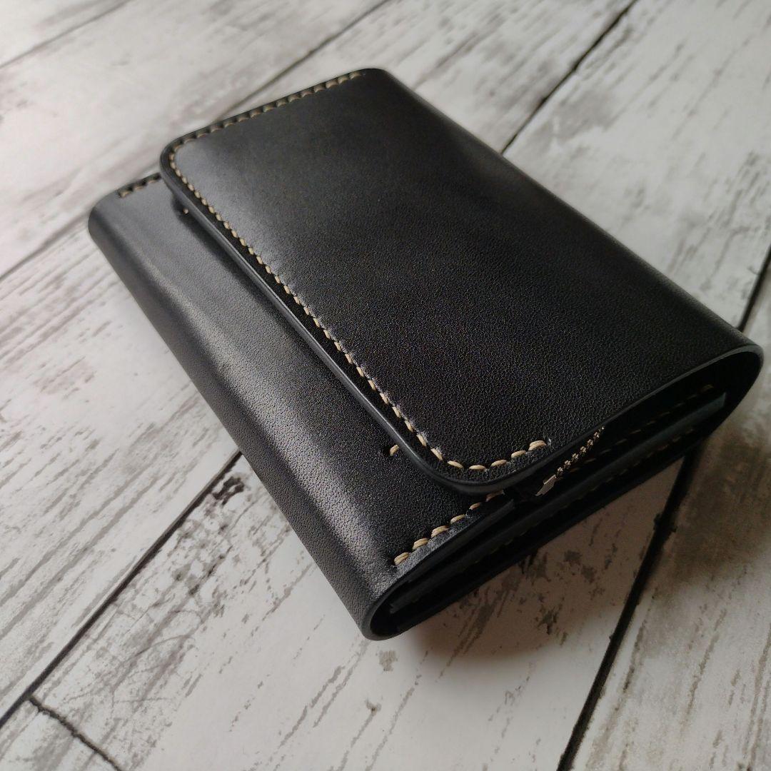 ミドルウォレット　財布　栃木レザー