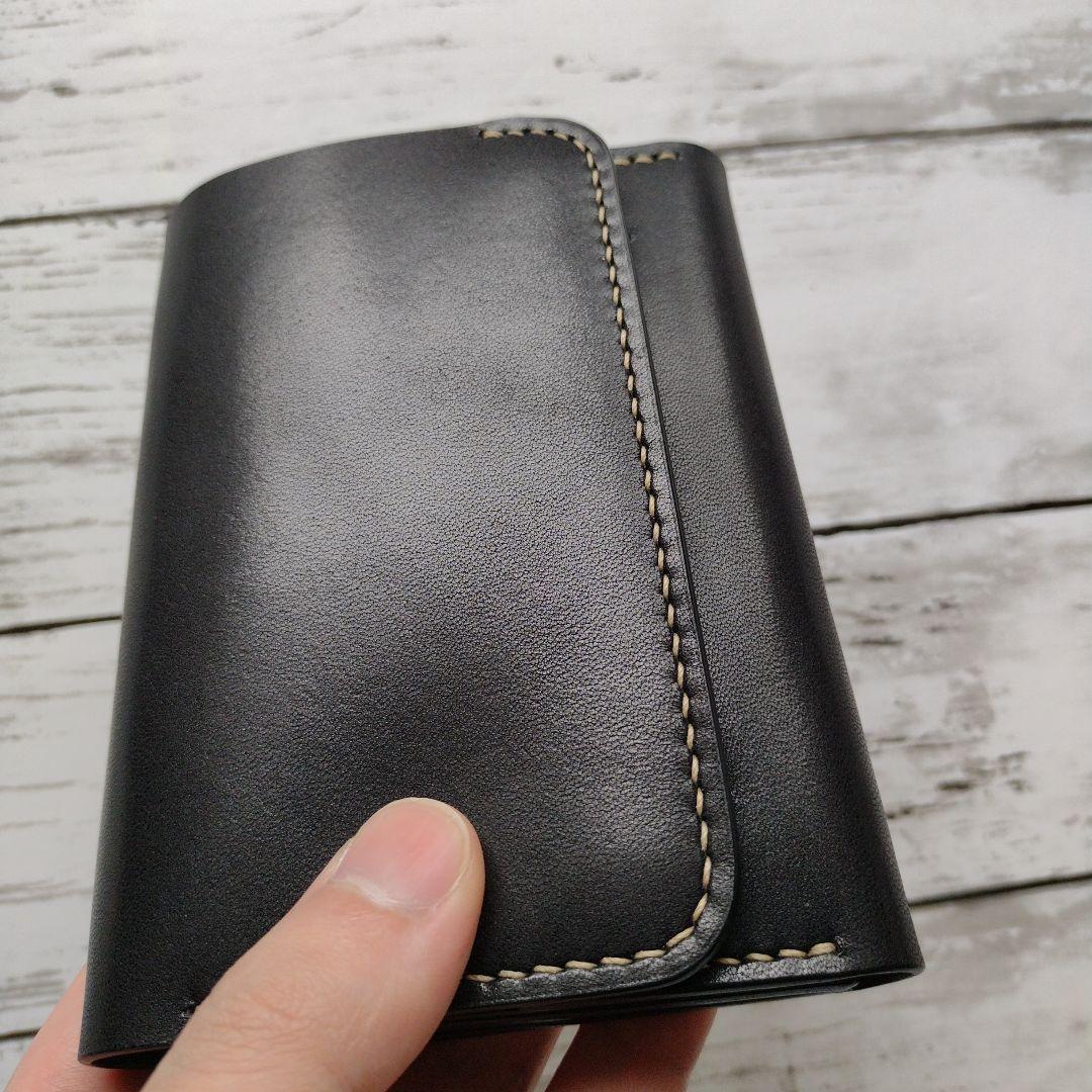 ミドルウォレット　財布　栃木レザー