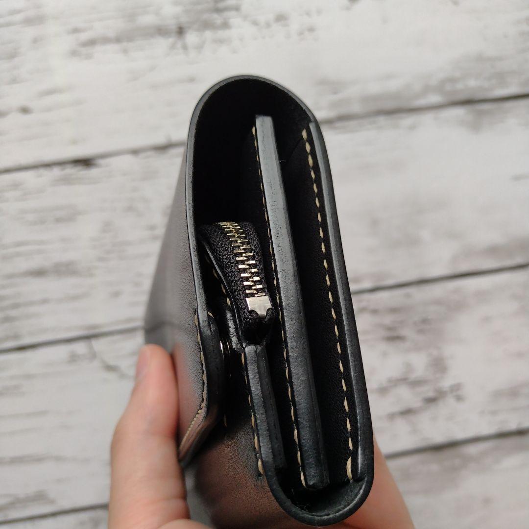 ミドルウォレット　財布　栃木レザー