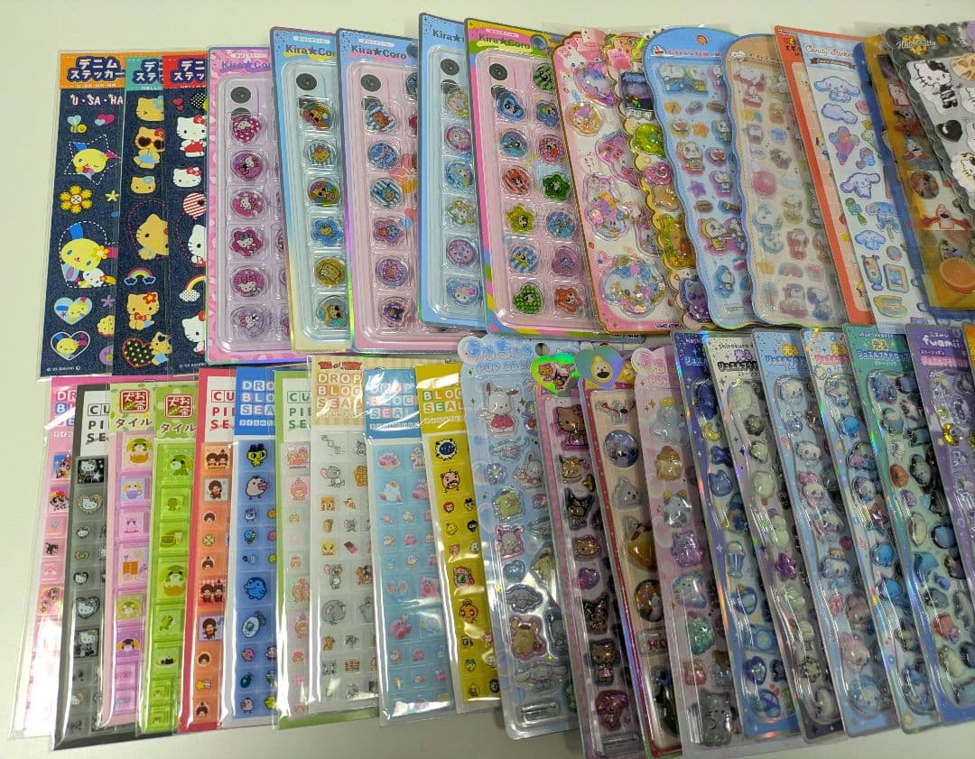 ステッカー シール セット うるちゅる プチドロップ ブロック ドロップ 50個