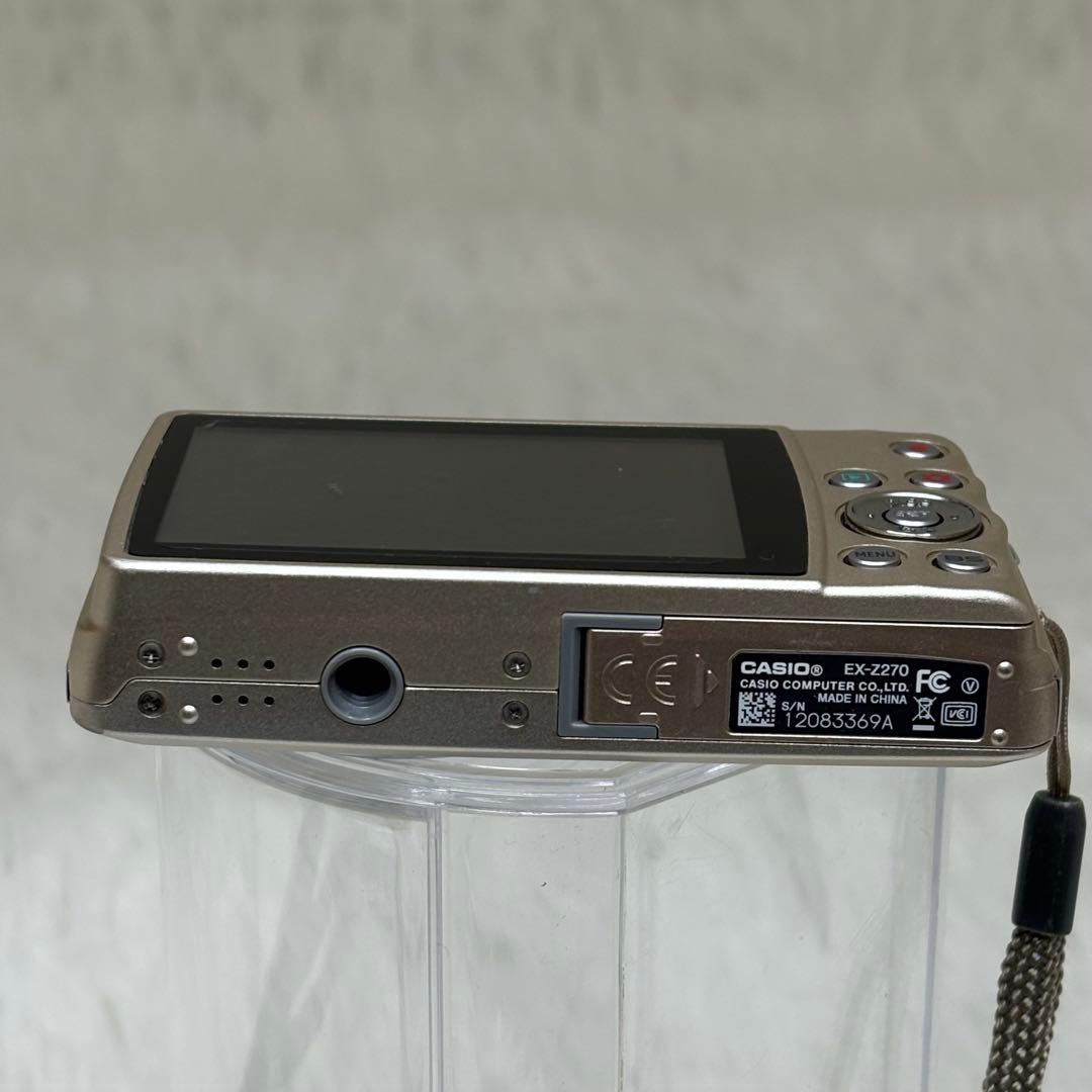 CASIO カメラ　EX-Z270 充電器　箱　ゴールド コンデジ　動作品