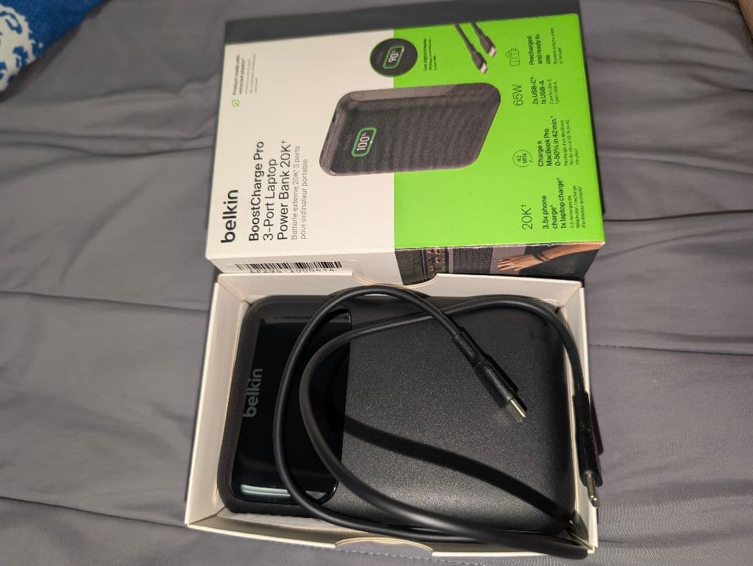 belkinBoostChargePro65Wモバイルバッテリー20000mAh
