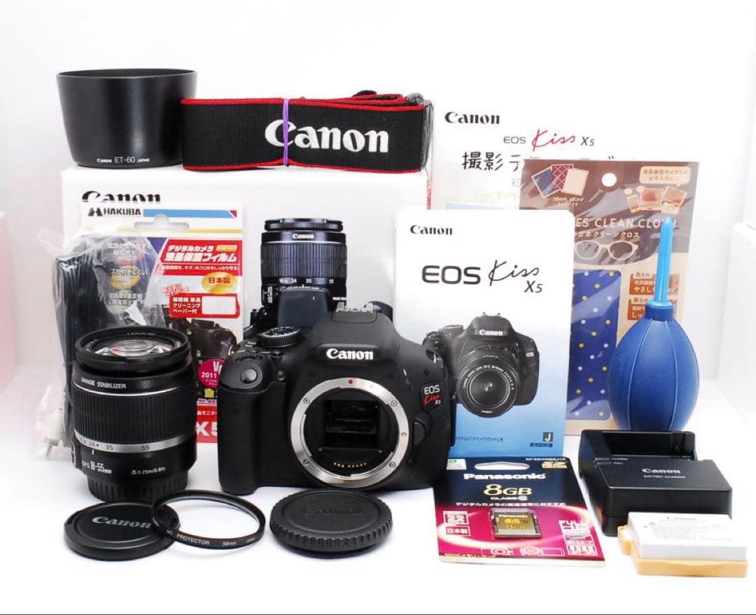 おまけ多数❤️Canon EOS Kiss X5 ❤️元箱あり✨一眼レフカメラ