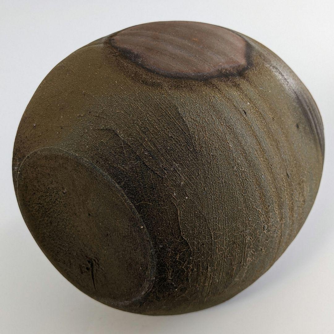 南燦窯 平田吉己 備前焼 壺 共箱 花瓶 花入 花器 壷 フラワーベース 置物