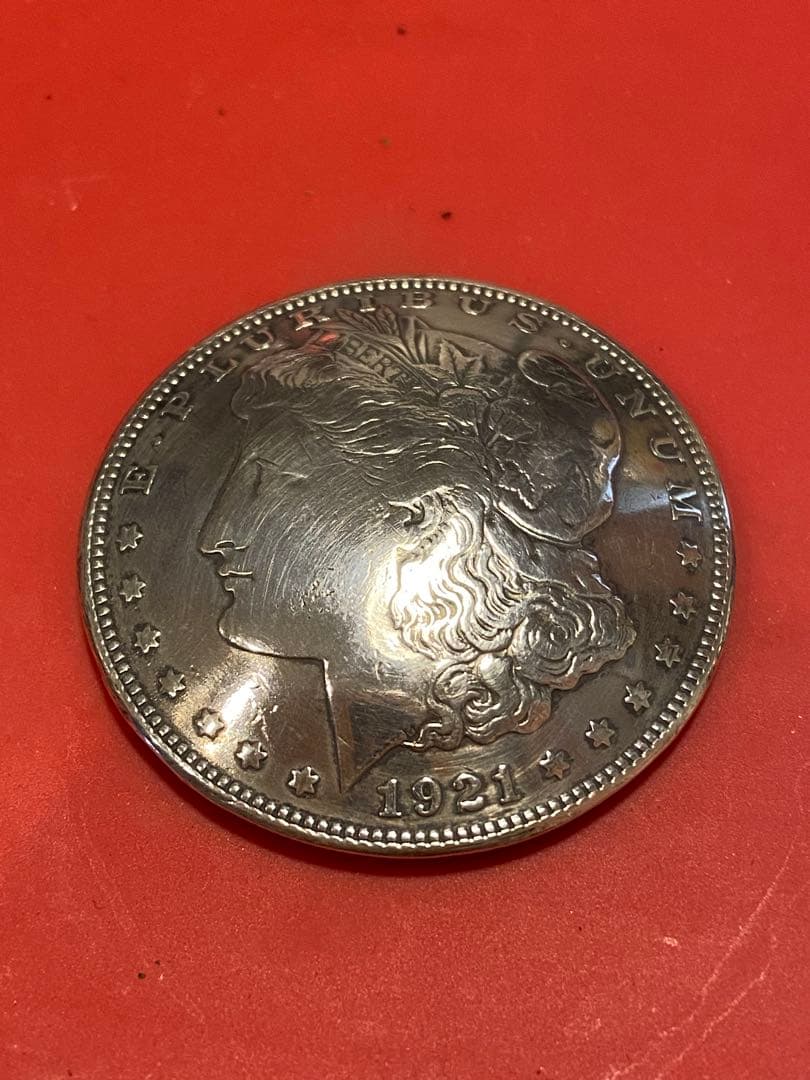 アメリカモルガンONE DOLLAR-シルバーコンチョ 1921年製