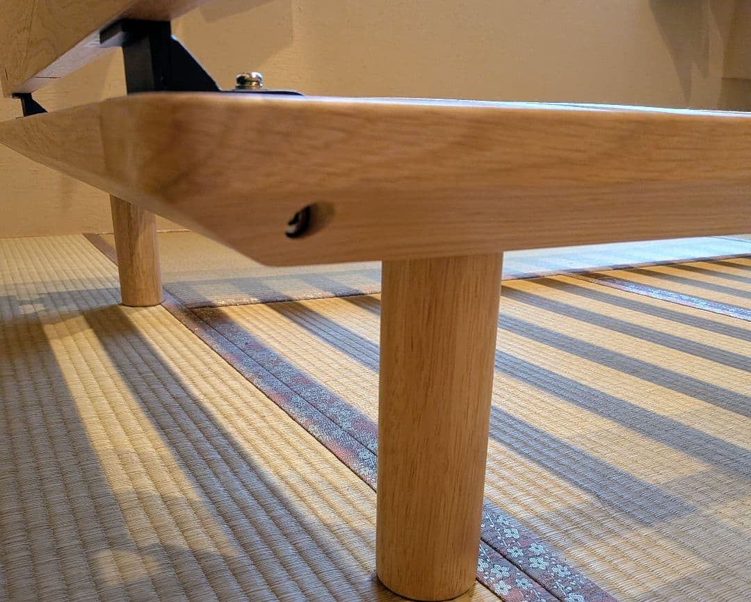 無印　木製ベッドフレーム　シングルベッド　ボード付き