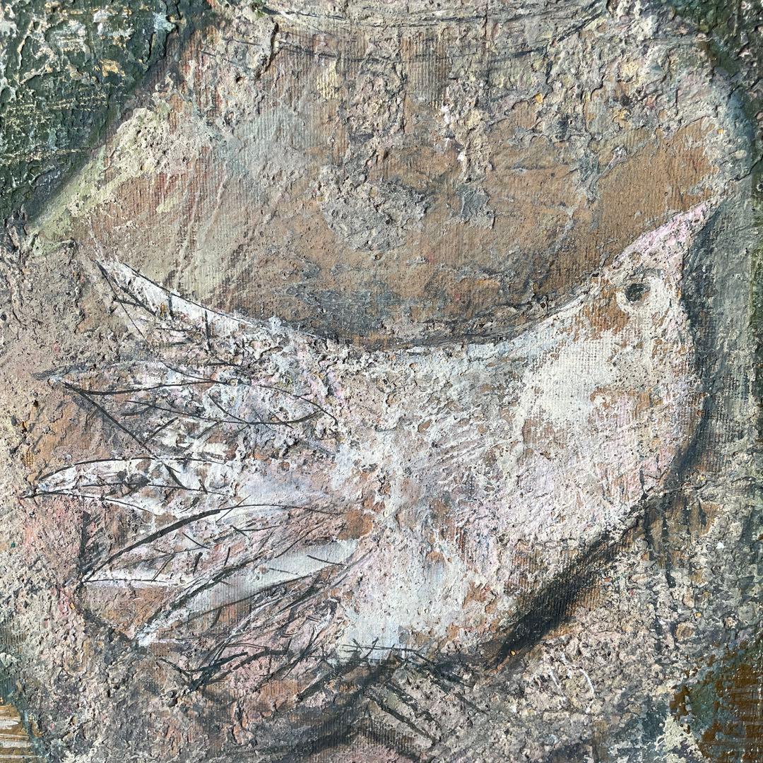 木製フレーム　キャンバス　油彩画　抽象画　人物　ヴィンテージ　画家　作家　手描き